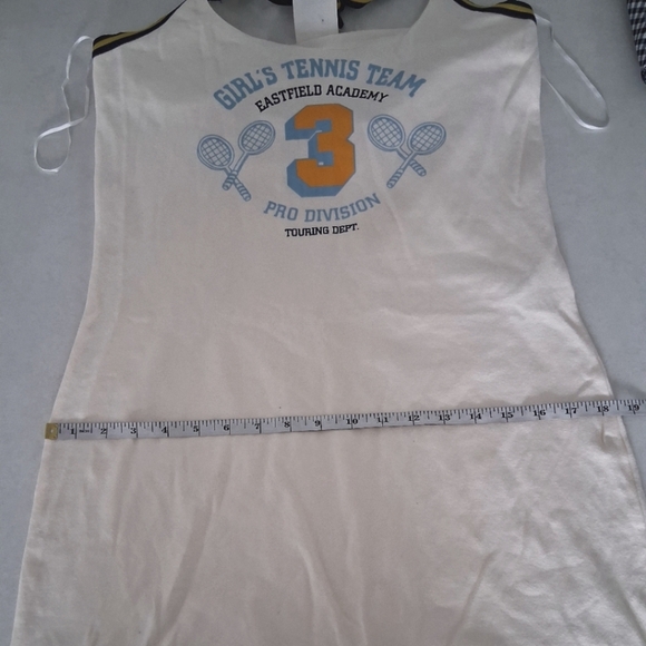 NWT H&M LOGG Sport/ Cream Orange Halter Neck Midi Dress/ Tennis/ Size US M - Picture 9 of 11